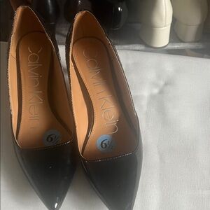 Calvin Klein Black Patent Heels